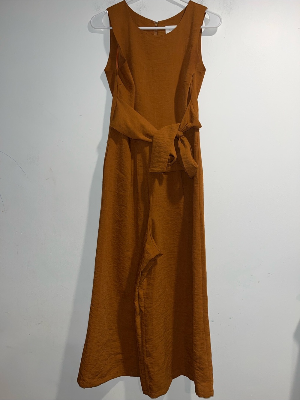 EVERLY Sleeveless wide leg cropped jumpsuit ANTHRO